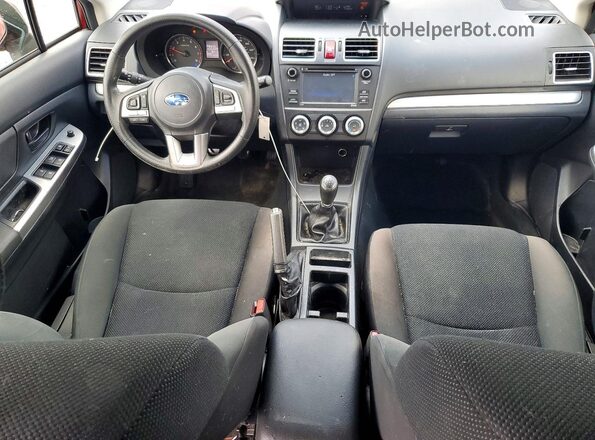 JF2GPAAC2HG234461 2017 SUBARU CROSSTREK Red Dashboard view