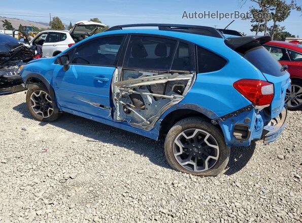 JF2GPAAC8H9201842 2017 SUBARU CROSSTREK Blue Rear left