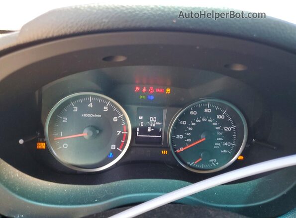 JF2GPAAC8H9201842 2017 SUBARU CROSSTREK Blue Instrument cluster view