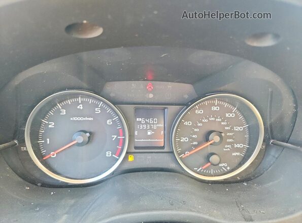 JF2GPABC0H8205307 2017 SUBARU CROSSTREK Charcoal Вид щитка приладів