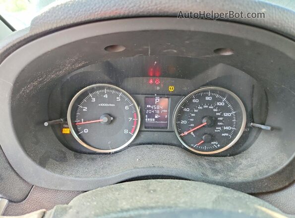 JF2GPABC1G8293458 2016 SUBARU CROSSTREK Black ხელსაწყოთა პანელის ხედი