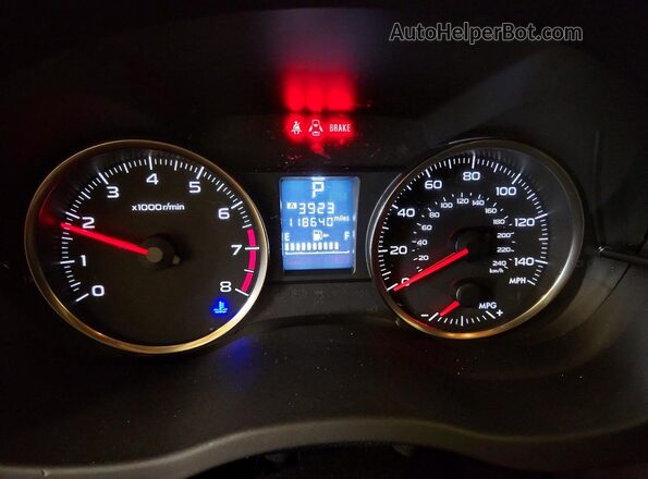 JF2GPABC1G8315944 2016 SUBARU CROSSTREK White Սարքավորումների վահանակի տեսք