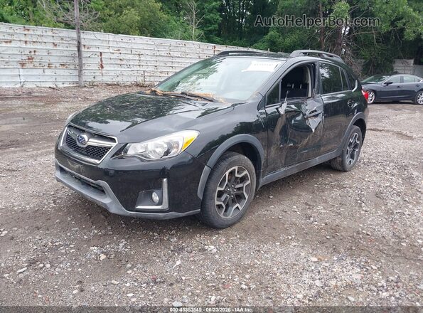 JF2GPABC1H8206143 2017 SUBARU CROSSTREK Black Vista tres cuartos delantera izquierda