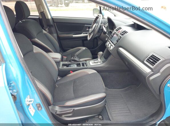 JF2GPABC2G8339055 2016 SUBARU CROSSTREK Blue Вид салону спереду