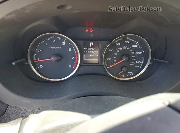 JF2GPABC3G8321602 2016 SUBARU CROSSTREK Синий Вид щитка приборов