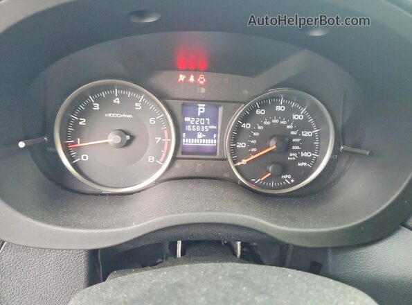 JF2GPABC3H8223073 2017 SUBARU CROSSTREK Белый Вид щитка приборов