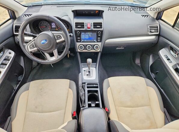 JF2GPABC3HH240262 2017 SUBARU CROSSTREK Blue Dashboard view