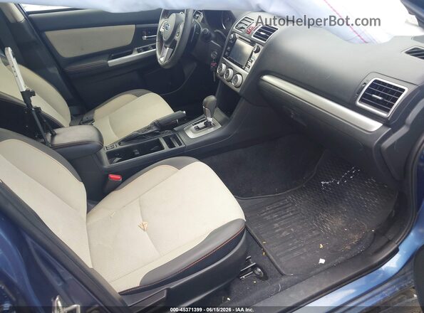 JF2GPABC3HH252458 2017 SUBARU CROSSTREK Blue Вид салону спереду