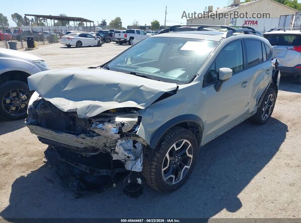 JF2GPABC3HH270054 2017 SUBARU CROSSTREK Gray Առջևի ձախ երեք քառորդ տեսարան