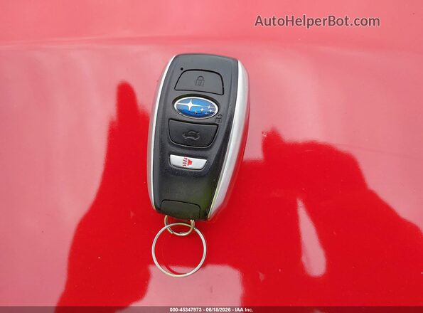 JF2GPABC4G8309989 2016 SUBARU CROSSTREK Red Vista del salpicadero