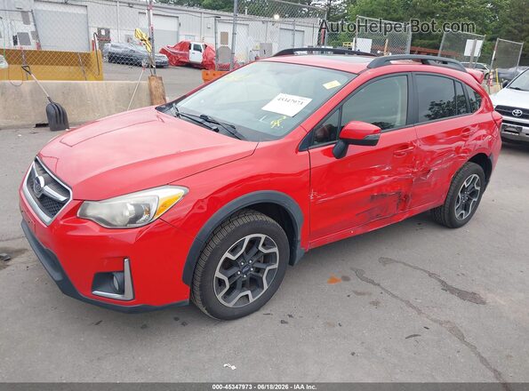 JF2GPABC4G8309989 2016 SUBARU CROSSTREK Red Vista tres cuartos delantera izquierda