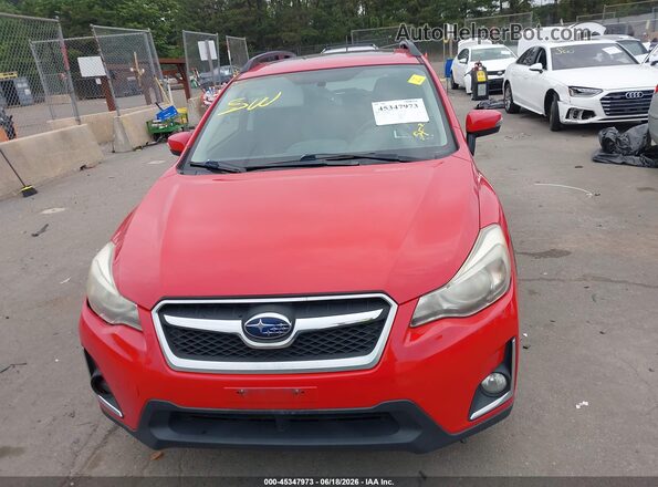 JF2GPABC4G8309989 2016 SUBARU CROSSTREK Red Vista del cuadro de instrumentos
