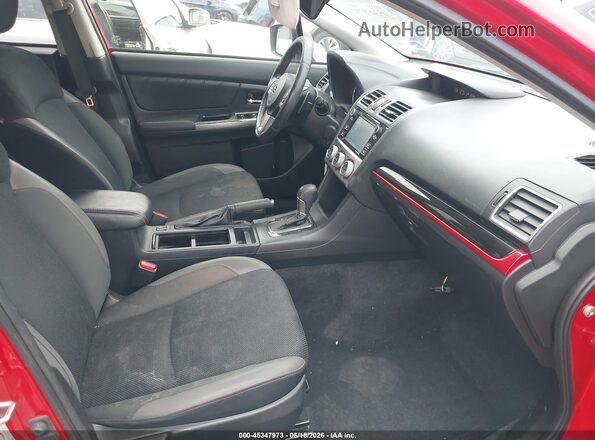 JF2GPABC4G8309989 2016 SUBARU CROSSTREK Red Vista interior delantera