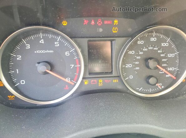 JF2GPABC4HH271679 2017 SUBARU CROSSTREK Silver Սարքավորումների վահանակի տեսք