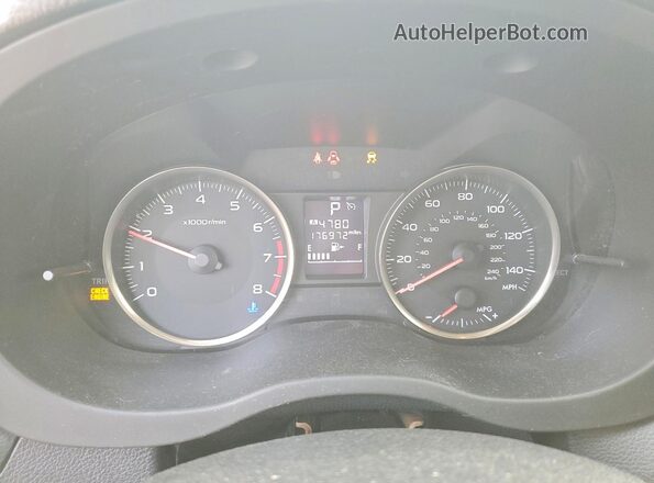 JF2GPABC4HH275957 2017 SUBARU CROSSTREK Green Instrument cluster view