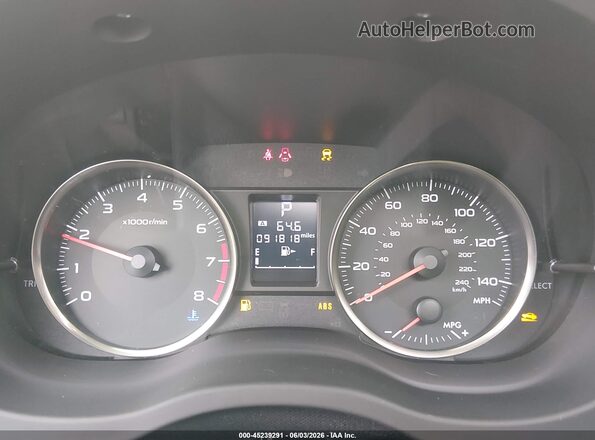 JF2GPABC5G8318636 2016 SUBARU CROSSTREK Silver Widok tylnych siedzeń