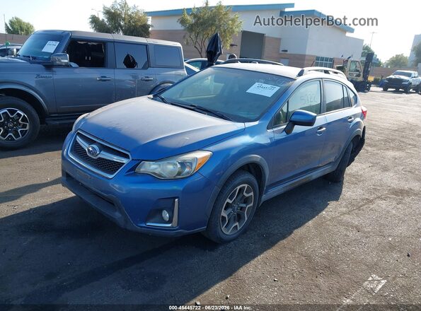 JF2GPABC6H8267858 2017 SUBARU CROSSTREK Blue წინა მარცხენა ხედი სამი მეოთხედიდან