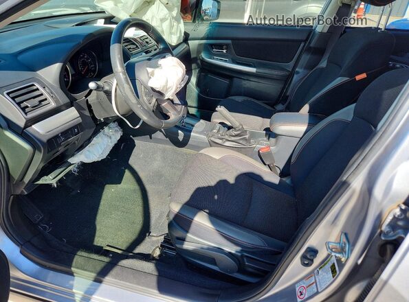 JF2GPABC7G8209420 2016 SUBARU CROSSTREK Silver წინა სალონის ხედი