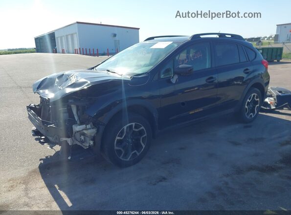 JF2GPABC7G9337358 2016 SUBARU CROSSTREK Black Առջևի ձախ երեք քառորդ տեսարան