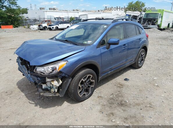 JF2GPABC9G8297340 2016 SUBARU CROSSTREK Blue Առջևի ձախ երեք քառորդ տեսարան