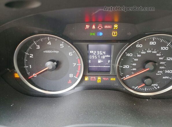 JF2GPABC9HH272407 2017 SUBARU CROSSTREK Blue Вид щитка приладів