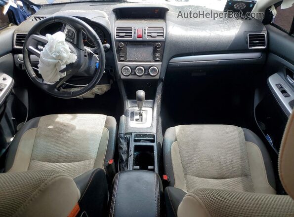 JF2GPABC9HH272407 2017 SUBARU CROSSTREK Blue Вид панелі приладів