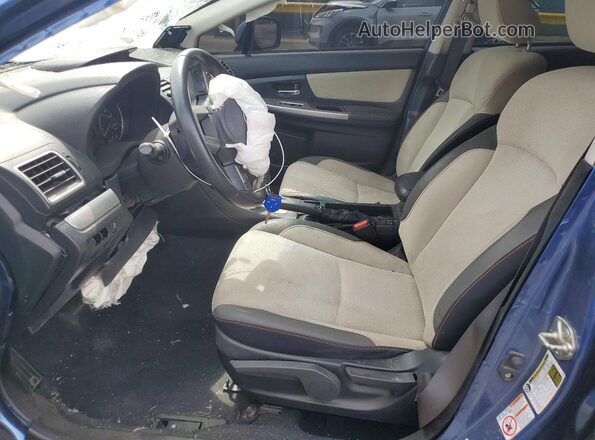 JF2GPABC9HH272407 2017 SUBARU CROSSTREK Blue Вид салону спереду