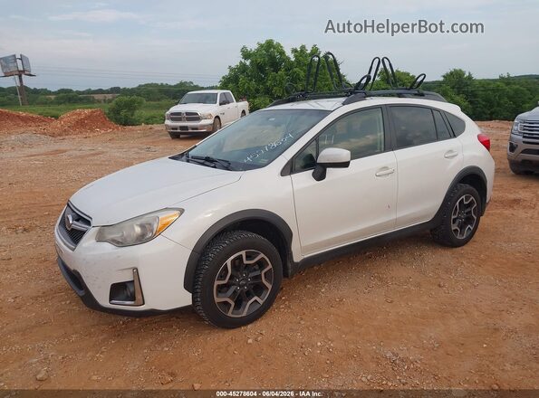JF2GPABCXGH346870 2016 SUBARU CROSSTREK White Առջևի ձախ երեք քառորդ տեսարան