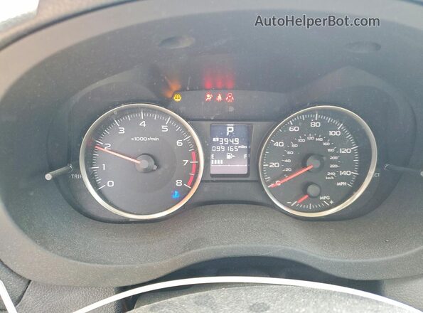JF2GPABCXHH242588 2017 SUBARU CROSSTREK Серебряный Вид щитка приборов