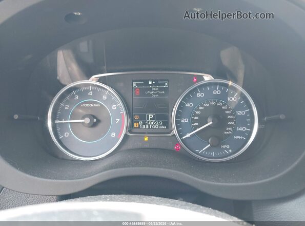 JF2GPADC0G8232017 2016 SUBARU CROSSTREK Silver Вид задніх сидінь