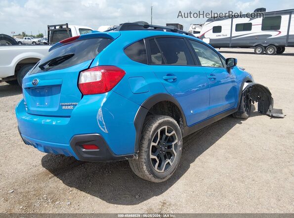 JF2GPADC1GH327105 2016 SUBARU CROSSTREK Синий Задняя правая четверть