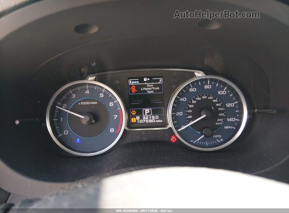 JF2GPADC2H8263917 2017 SUBARU CROSSTREK Синий Вид задних сидений