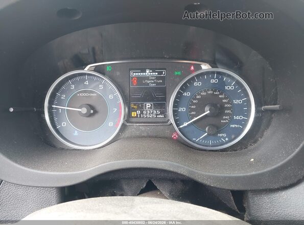 JF2GPADC5H8219927 2017 SUBARU CROSSTREK Серый Вид задних сидений