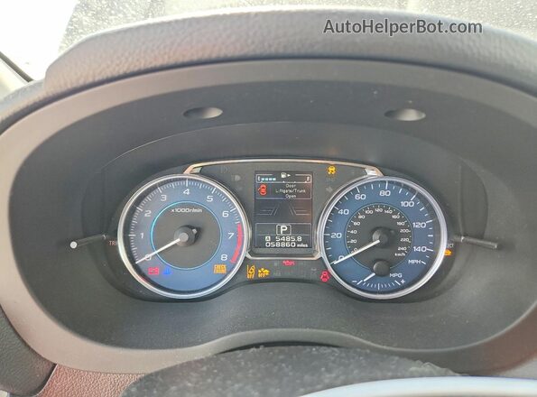 JF2GPADC5HH246688 2017 SUBARU CROSSTREK Charcoal ხელსაწყოთა პანელის ხედი