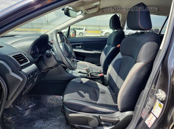 JF2GPADC5HH246688 2017 SUBARU CROSSTREK Charcoal წინა სალონის ხედი