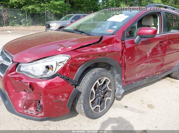 JF2GPADC6G8231048 2016 SUBARU CROSSTREK Maroon Front view