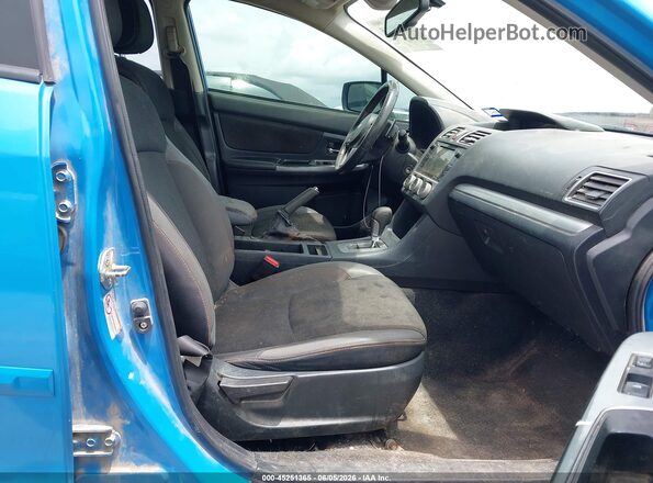JF2GPADC7G8296376 2016 SUBARU CROSSTREK Blue წინა სალონის ხედი