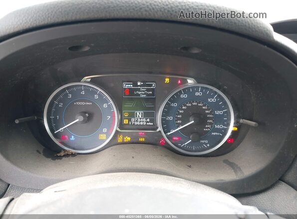 JF2GPADC7G8296376 2016 SUBARU CROSSTREK Blue უკანა სავარძლების ხედი