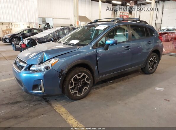JF2GPADC9G8251021 2016 SUBARU CROSSTREK Blue Առջևի ձախ երեք քառորդ տեսարան