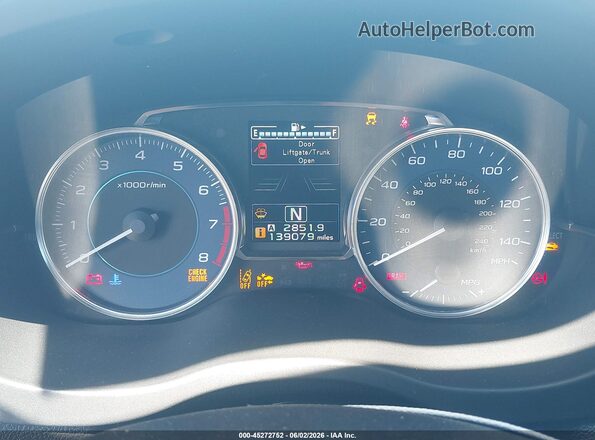 JF2GPADC9HH253322 2017 SUBARU CROSSTREK Blue Հետևի նստատեղերի տեսք