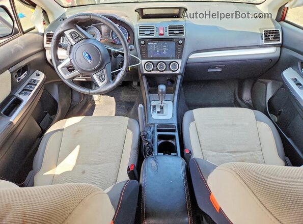 JF2GPADCXHH237338 2017 SUBARU CROSSTREK Red Dashboard view