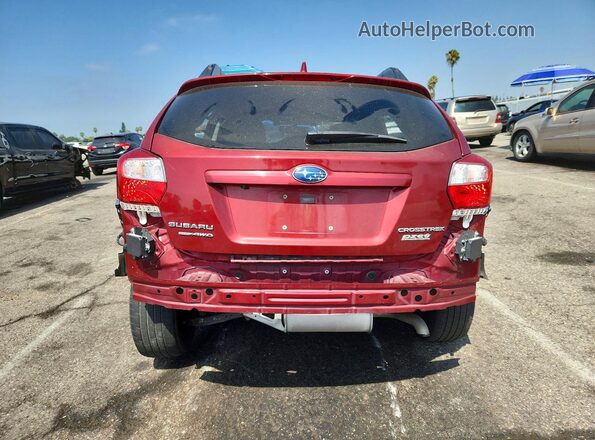 JF2GPADCXHH237338 2017 SUBARU CROSSTREK Red Rear view