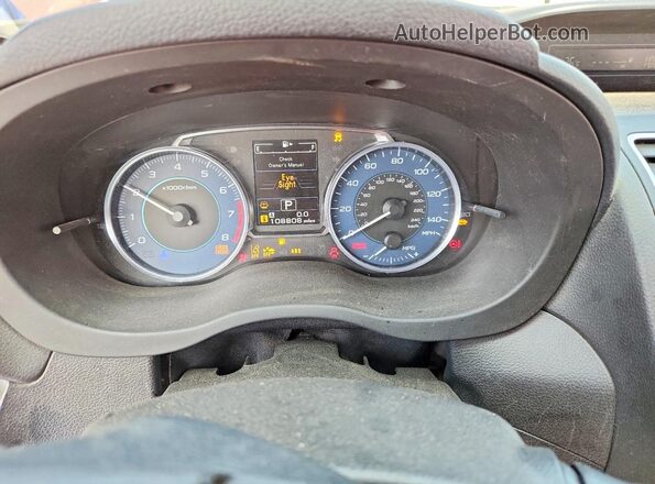 JF2GPADCXHH237338 2017 SUBARU CROSSTREK Red Instrument cluster view