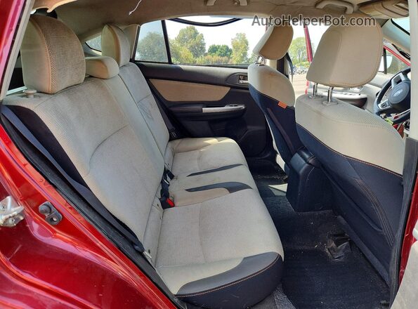 JF2GPADCXHH237338 2017 SUBARU CROSSTREK Red Rear interior view