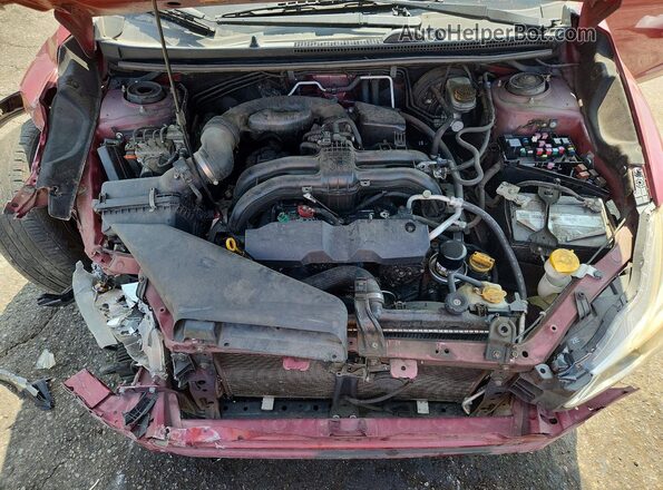 JF2GPADCXHH237338 2017 SUBARU CROSSTREK Red Engine compartment view