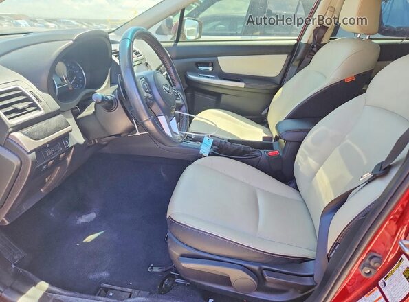 JF2GPAKC5G8210582 2016 SUBARU CROSSTREK Burgundy Вид салону спереду