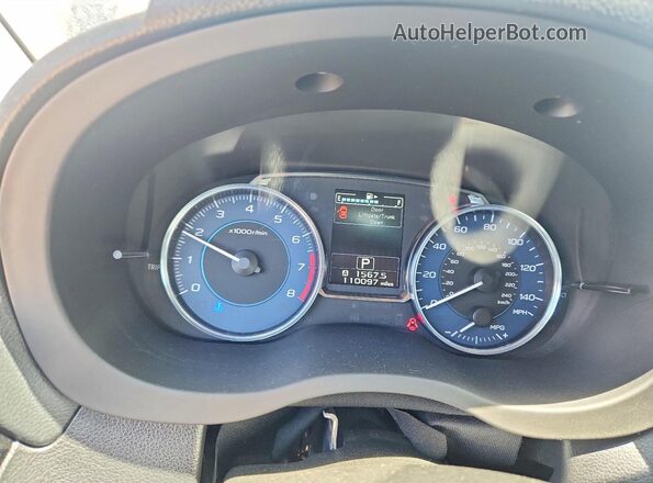 JF2GPAKC5G8210582 2016 SUBARU CROSSTREK Burgundy Вид щитка приладів