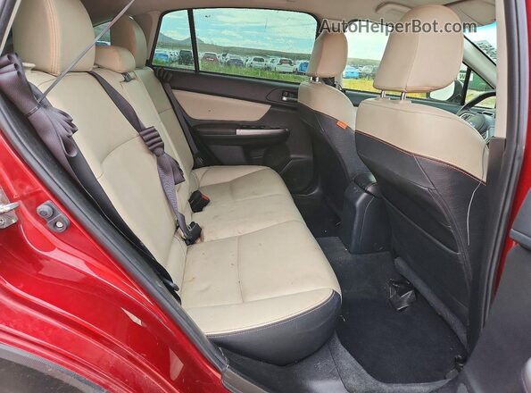 JF2GPAKC5G8210582 2016 SUBARU CROSSTREK Burgundy Вид задніх сидінь