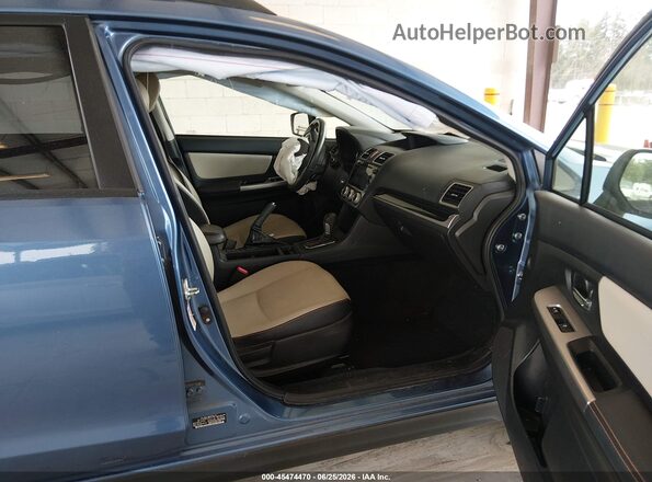 JF2GPAKC5G8237782 2016 SUBARU CROSSTREK Blue წინა სალონის ხედი