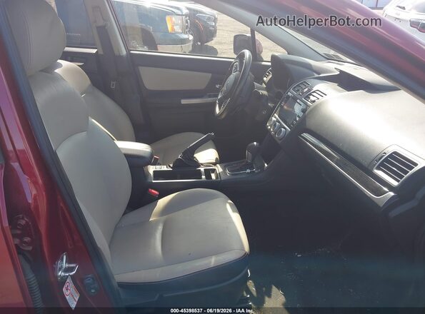 JF2GPAKC5GH326526 2016 SUBARU CROSSTREK Red Vista interior delantera